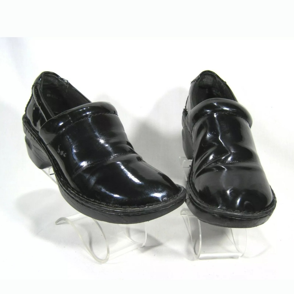 Born Black Patent "Peggy" Nursing Clogs Size: 7M